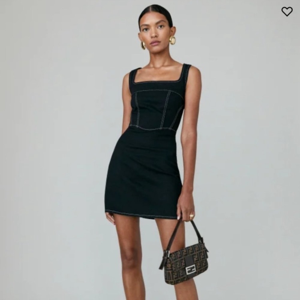 Reformation Black Mini Dress